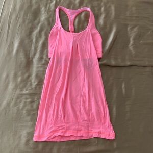 Lululemon Coral Pink Tank Too with Built In Bra